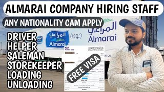 Almarai Company Jobs In Saudi Arabia 2024  Jobs In Almarai [upl. by Yarb]