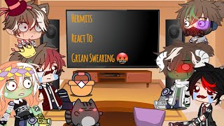 Hermits React to GrianSwearing compilation [upl. by Enyawal]