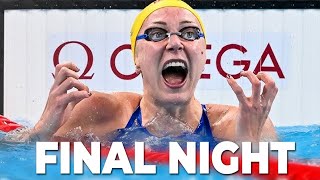 PARIS OLYMPIC SWIMMING DAY 9 FINALS RACE RECAP [upl. by Collyer18]