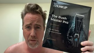 The Hunk Up Bush Master Pro Body Hair Trimmer  and a Face Shave too [upl. by Mona]