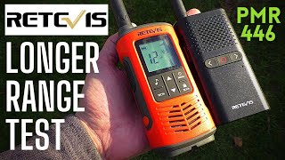 Retevis longer range testing PMR 446 MHz legal radios [upl. by Clie]