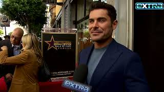 Zac Efron on ‘SURREAL’ Hollywood Walk of Fame Honor Exclusive [upl. by Elexa12]