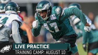 Alshon Jeffery Darren Sproles amp More Practice During Training Camp  Eagles Livestream [upl. by Lekym757]