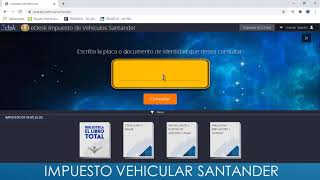 Cómo liquidar y pagar el impuesto vehicular de Santander 🚘 [upl. by Airretal]