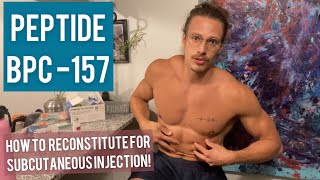 How to Mix Reconstitute and Dose Peptide BPC157 for Joint Muscle Tendon Gut Repair and Healing [upl. by Leotie300]