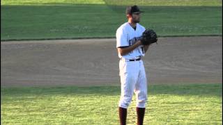 Kent Emanuel North Carolina pitching for Falmouth Commodores [upl. by Eelanaj]