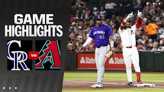 Rockies vs Dbacks Game Highlights 32924  MLB Highlights [upl. by Aerdnwahs]