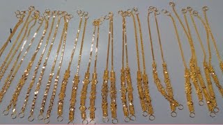 Gorgeous light weight gold ear chain design collection 2021 [upl. by Cormack649]