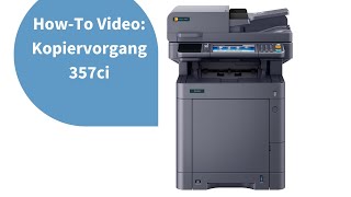 Howto Kopiervorgang am TA Multifunktionsdrucker 357ci [upl. by Annekcm]