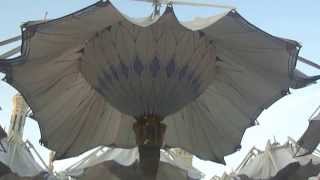 umbrellas in madina mosque unfolding [upl. by Ingles]