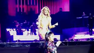 7YearOld Fan Shocks Céline Dion With Amazing Voice During Las Vegas Show [upl. by Killarney]