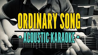 Ordinary Song  Marc Velasco Acoustic Karaoke [upl. by Barstow913]