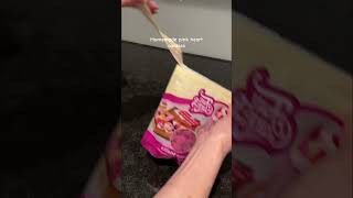 Homemade pink hearts cookies shorts asmr satisfying cookies pink [upl. by Aronek688]