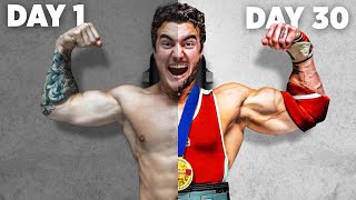 Bodybuilder Trains Like Powerlifter For 30 Days [upl. by Yedarb710]