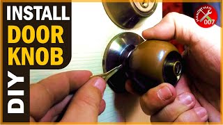 How to Remove amp Replace a Door Knob No Visible Screws  Door Knob Installation [upl. by Pagas]