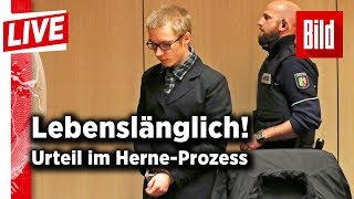 HerneKiller vor Gericht – Lebenslang für Marcel Hesse  BILD live 31012018 [upl. by Goss585]