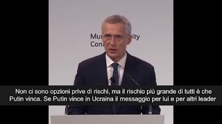 Stoltenberg “Terza guerra mondiale Rischio maggiore è che la Russia vinca” [upl. by Nerol]