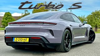 2024 Porsche Taycan Turbo S  REVIEW on AUTOBAHN [upl. by Bradwell]