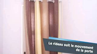 ridorail  iB Tringle pour habiller votre porte en renfoncement avec un rideau à oeillets [upl. by Torr]