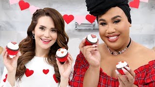 VALENTINES DAY CUPCAKES ft Patrick Starrr  NERDY NUMMIES [upl. by Elo655]