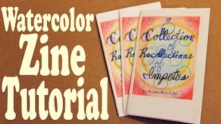 Watercolor Book and Zine Tutorial [upl. by Iur384]