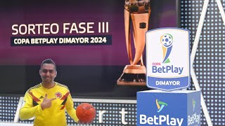 sorteo de la copa betplay fase 3  partidos de ida y vuelta [upl. by Montanez]