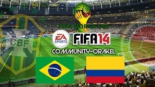 FIFA WM 2014 COMMUNITYORAKEL  16  Viertelfinale  Brasilien  Kolumbien DeutschHD [upl. by Nomra666]