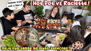 ngeHOTPOT amp RACLETTE MENUJU TAHUN BARU  MENU KITA SAMPE 3 HARI KEDEPAN 😂 [upl. by Ayekim]