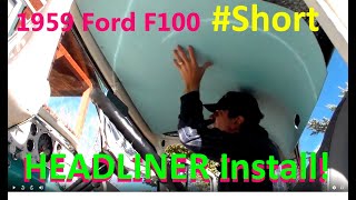 1959 Ford F100 Truck Custom HEADLINER in 1 shorts MINUTE [upl. by Wilfrid]