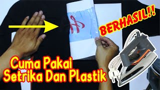 CARA MENGHAPUS SABLON DENGAN MUDAH Khusus Sablon Polyflex [upl. by Larner]