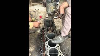 Engine Block Cylinder Boring and Honing Procedure  Heavy Equipment ￼ [upl. by Gorrono]