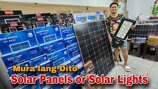 Solar Panels or Solar Lights Mura lang Dito [upl. by Lexa366]