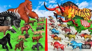 prehistoric animals EPIC battle mammals APBS vs prehistoric animals ARK vs mammals [upl. by Ttenaej]