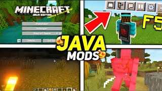 MINECRAFT POCKET EDITION CHANGE TO JAVA ONLY 5 MODS 😄🤩tranding [upl. by Ardell372]