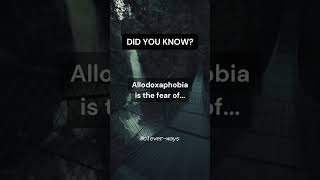 Allodoxaphobia is the fear of  didyouknow  Clever Ways [upl. by Forsyth]