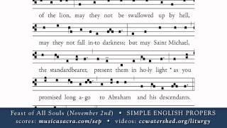 OFFERTORY • All Souls • SIMPLE ENGLISH PROPERS [upl. by Rimat989]