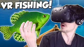 FISHING FOR HUGE FISH  Catch amp Release VR Gameplay  VR Fishing Simulator Game [upl. by Esther]