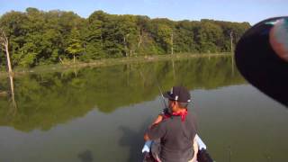 MN Canoe Fishing Danny Vue aka DFisher 53lbs and Leggie 38lbs 081613 [upl. by Mcclure]