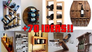 70 Ideas de madera Vinotecas y Portavinos que puedes hacer para vender y Generar Ingresos 🔥💰 [upl. by Kryska]