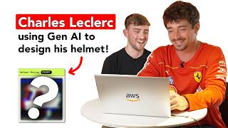 We used AI to design Charles Leclercs new F1 helmet  Scuderia Ferrari HP [upl. by Nerat]