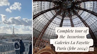 GALERIES LAFAYETTE THE BEST SHOPPING MALL IN PARIS 2024 [upl. by Christianity]