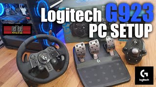 How To Setup Logitech G923 Racing Steering Wheel On A PC [upl. by Philan]