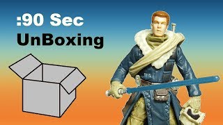 90 Sec Unboxing ObiWan Kenobi Cold Weather Gear 2000 Star Wars Action Figure Hasbro [upl. by Esinaj]