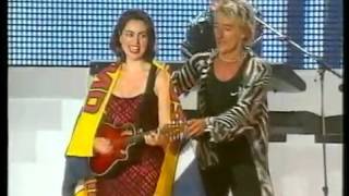 Rod Stewart  Maggie May  Hampden Park Glasgow Scotland [upl. by Aerdnna]