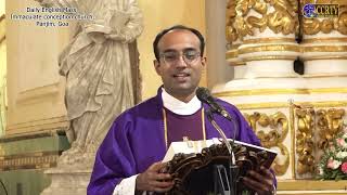 CCRTV  English Mass  22 December 23  Fr Ian Pinto SDB  Immaculate Conception Church Panaji [upl. by Ahtnicaj]