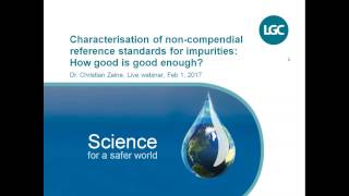 Characterisation of noncompendial reference standards for impurities [upl. by Aknaib39]