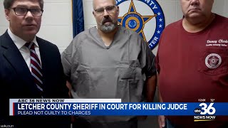 Letcher County sheriff pleads not guilty at arraignment [upl. by Esinyt]