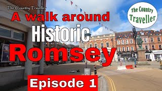 Historic Romsey  a narrated walk around the town centre 2022  Episode 1 Englishhistoricwalks [upl. by Ellened]