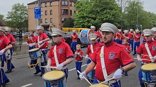 Rutherglen Bluebell Flute band  Bridgeton no Surrender FB 75th anniversary parade 2024 [upl. by Gazzo]