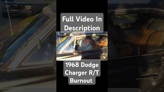 1968 Dodge Charger RT Burnout mopar dodgecharger burnout musclecar [upl. by Glasgo]